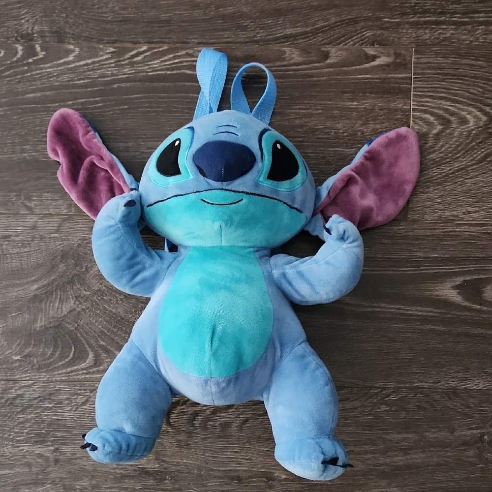 DISNEY Stitch 15" Plush Backpack - Lilo and Stitch Adjustable Straps - Picture 1 of 9